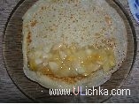 Десерт. Блинчики с яблоками.